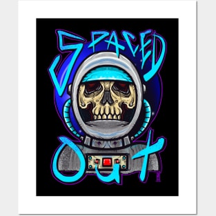 Spaced out skull Posters and Art